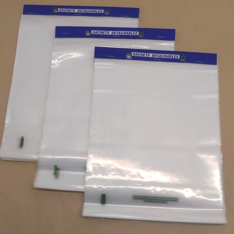 Sacs liasse pebd transparents 50 microns