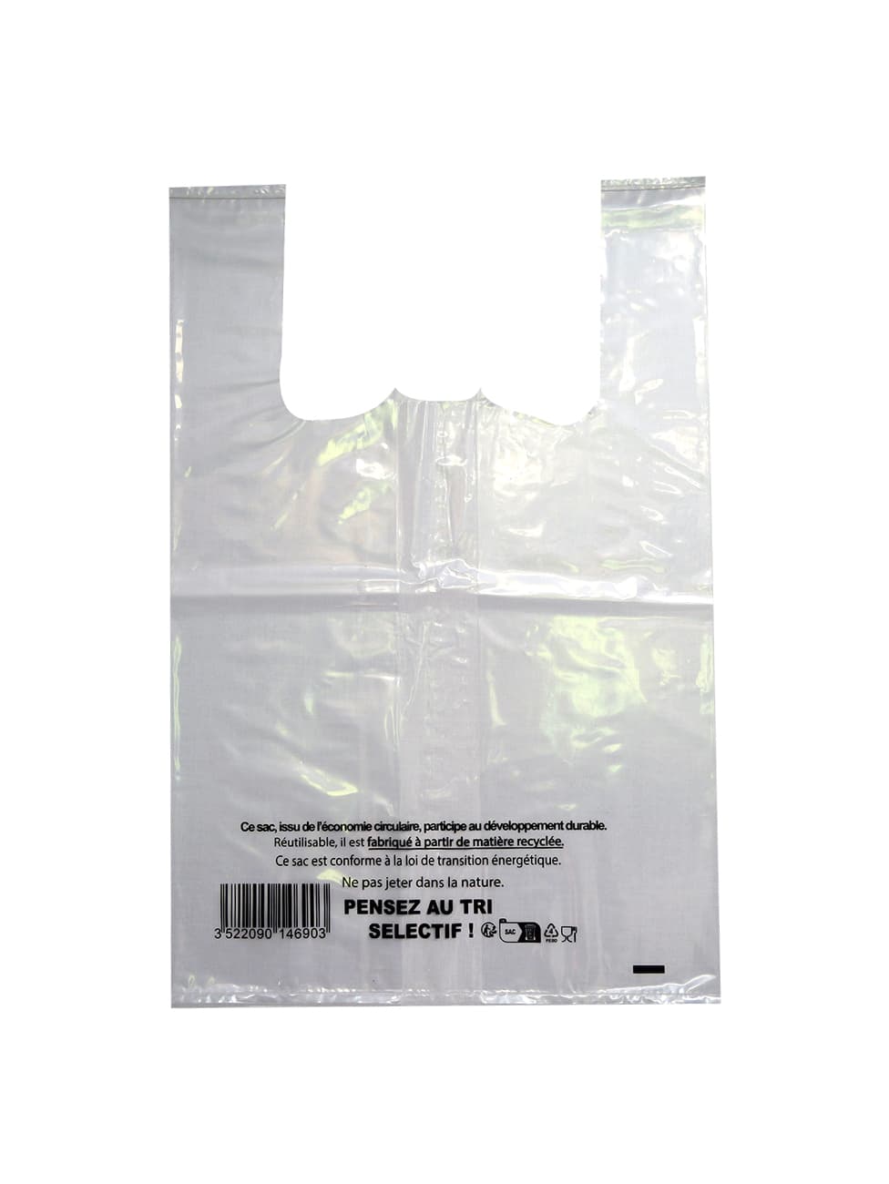 Sacs 50 microns extra fashion 26 x 6 x 45 (500 sacs)